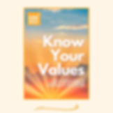 Know Your Values Booklet