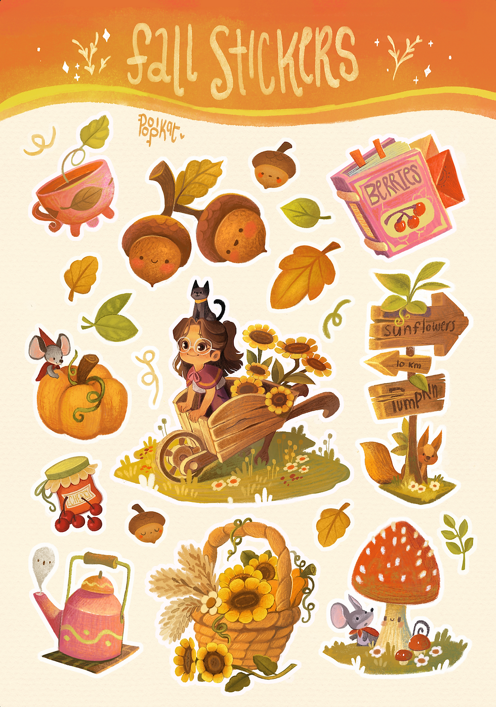 Fall Stickers | Sticker Sheet