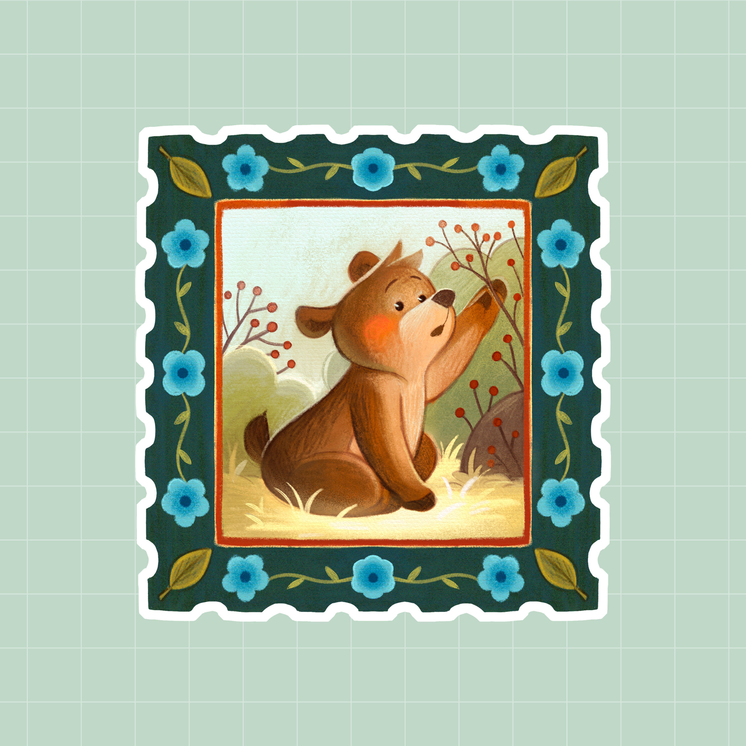 Bear Postage | Sticker