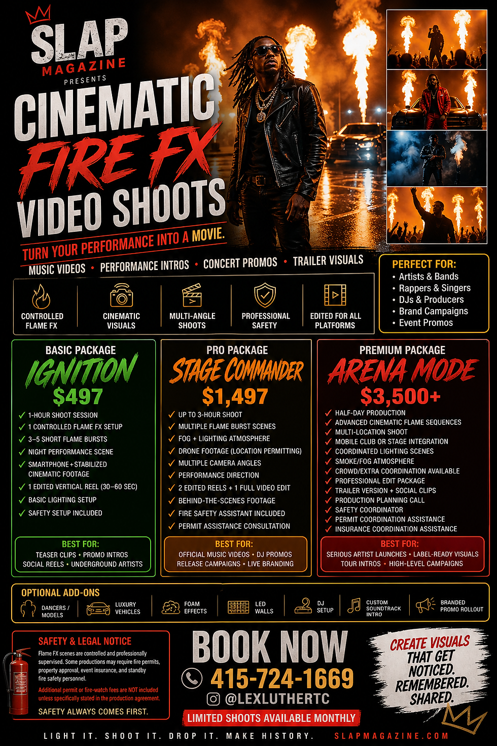 Slap mag Cinematic FX Video Shoots