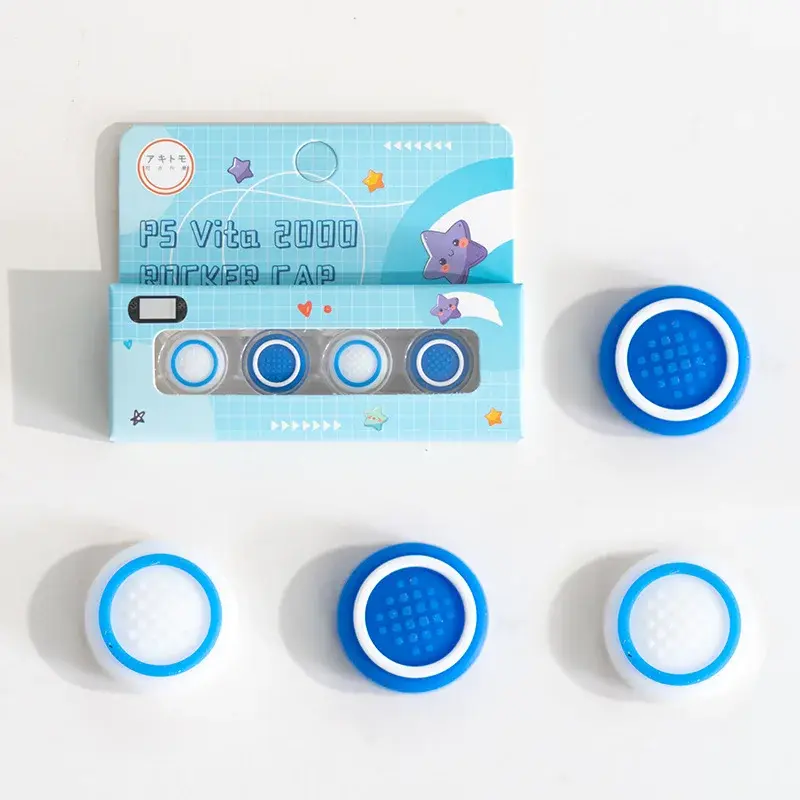 Miniatura: 4pcs Silicone Soft Thumb Stick Grip Cap Joystick Cover for Sony PlayStation
