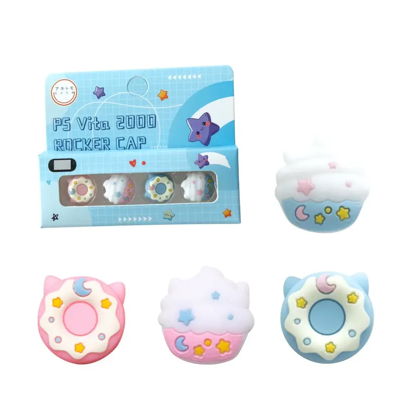Thumbnail: 4pcs Silicone Soft Thumb Stick Grip Cap Joystick Cover for Sony PlayStation