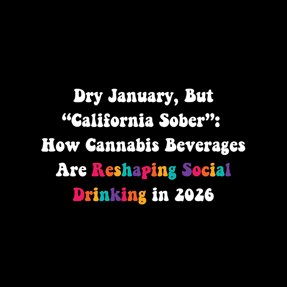 Dry January, But “California Sober”: How Cannabis Beverages Are Reshaping Social Drinking in 2026