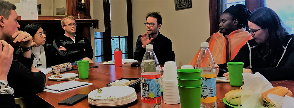 Oxfam program officer describes career trajectory to graduate students at Clark University