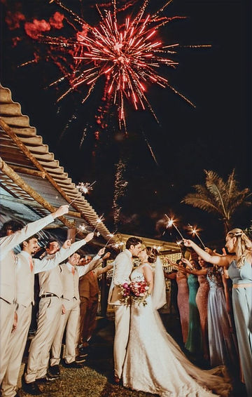 Cartagena Wedding Fireworks