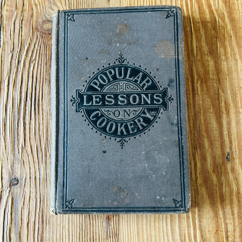 Popular Lessons on Cookery by a Former Staff Teacher c1882 Scarce Copy 2
