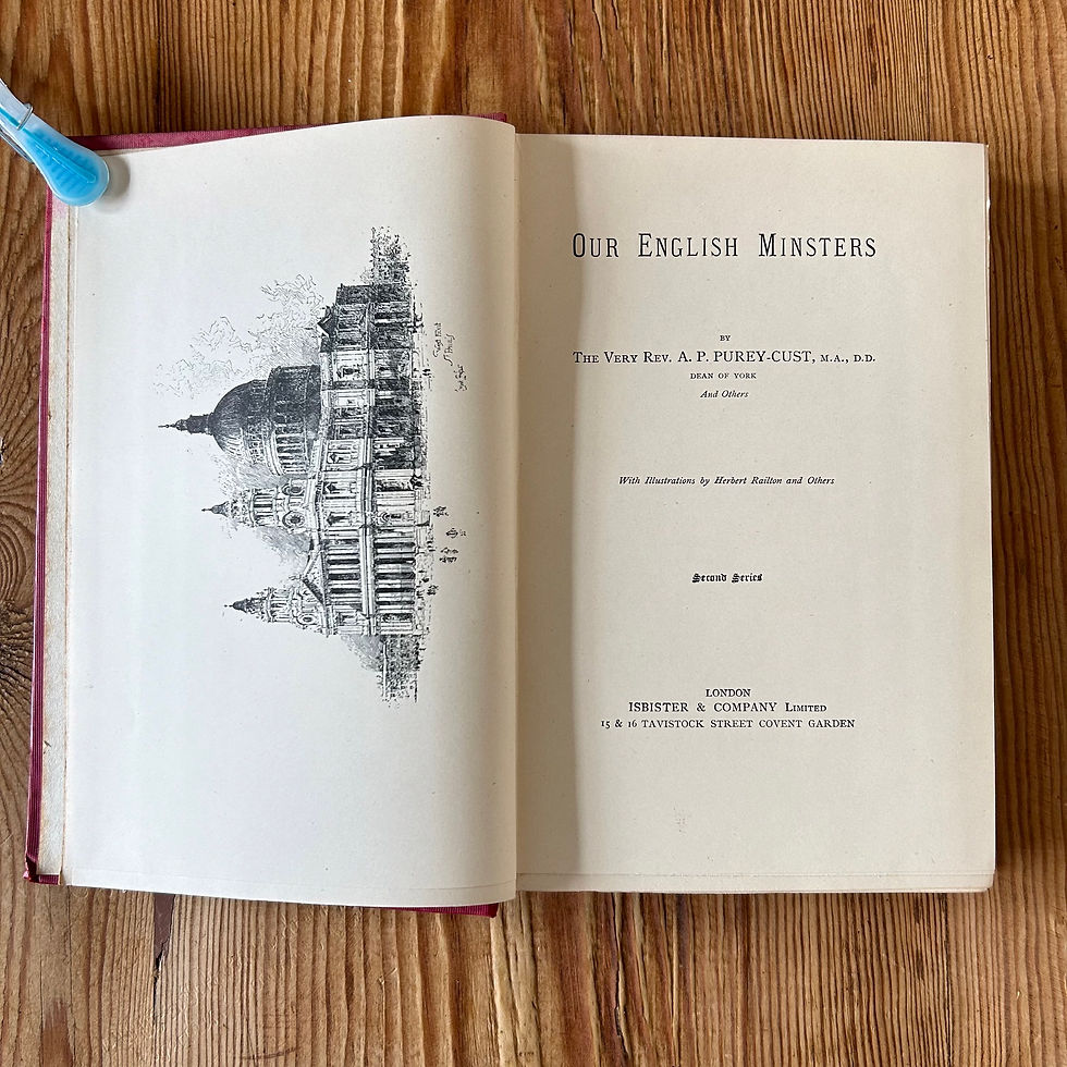 Thumbnail: Our English Minsters: Second Series by A.P. Purey-Cust c1900's Christianity 2