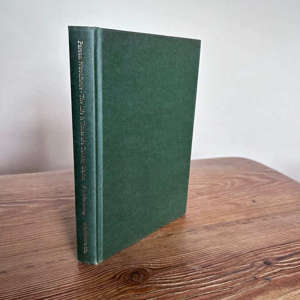 Parson Woodforde - The Life & Times of a Country Diarist: by R Winstanley c1996