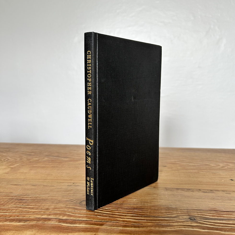 Christopher Caudwell Poems c1965 Anthology