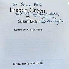 Susan Taylor Signed Book