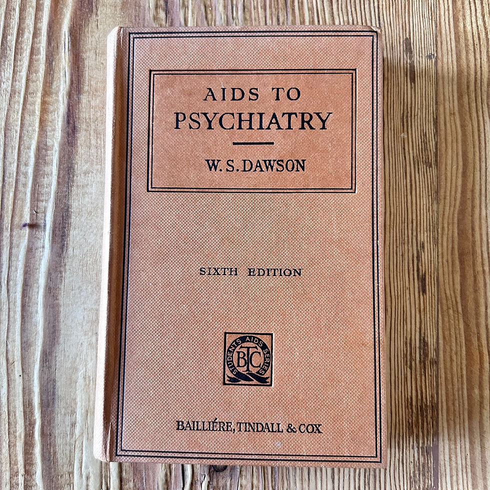 Thumbnail: Aids to Psychiatry by W S Dawson c1951 3