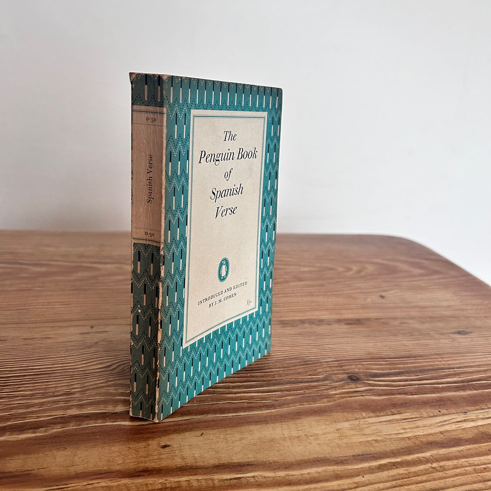 The Penguin Book of Spanish Verse by J M Cohen c1956 Penguin