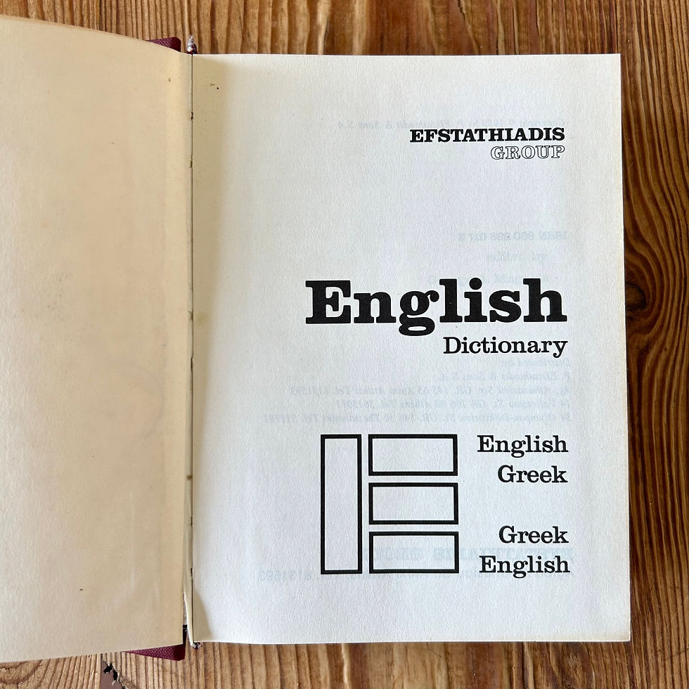 Thumbnail: English / Greek Dictionary by George A Magazis c1989 5