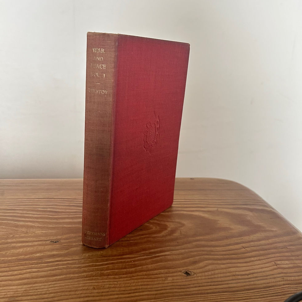 War and Peace volume one by Leo Tolstoy c1945 JM Dent