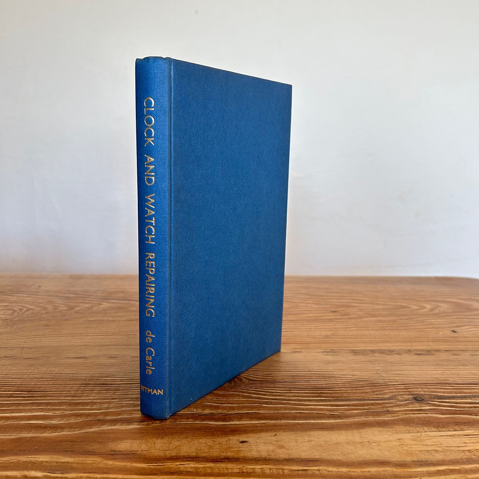 Clock and Watch Repairing (Including Complicated Watches) Donald de Carle c1970