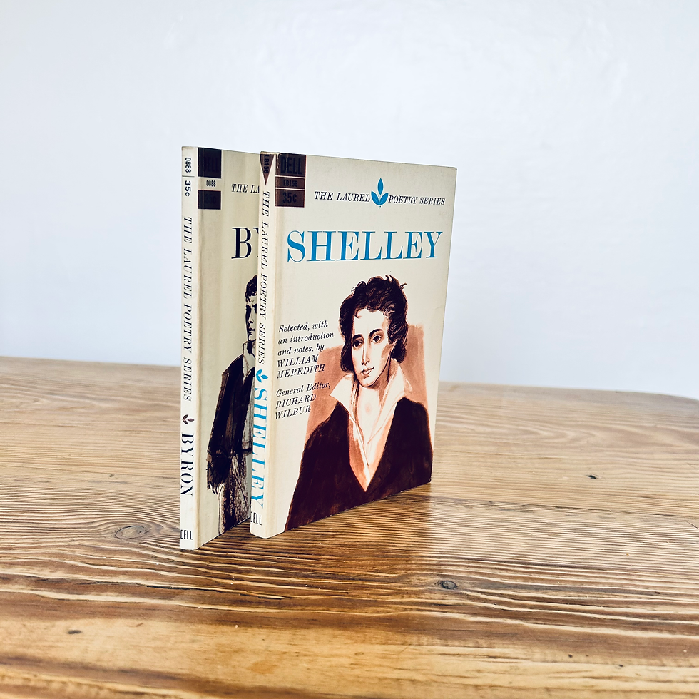 2 x Books-Byron & Shelley-The Laurel Poetry Series c1962
