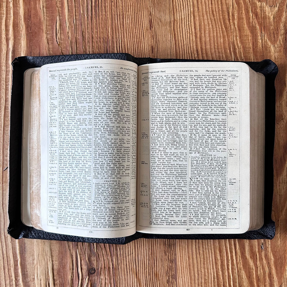 Thumbnail: Holy Bible Leather Bound c1911 King James Version 3