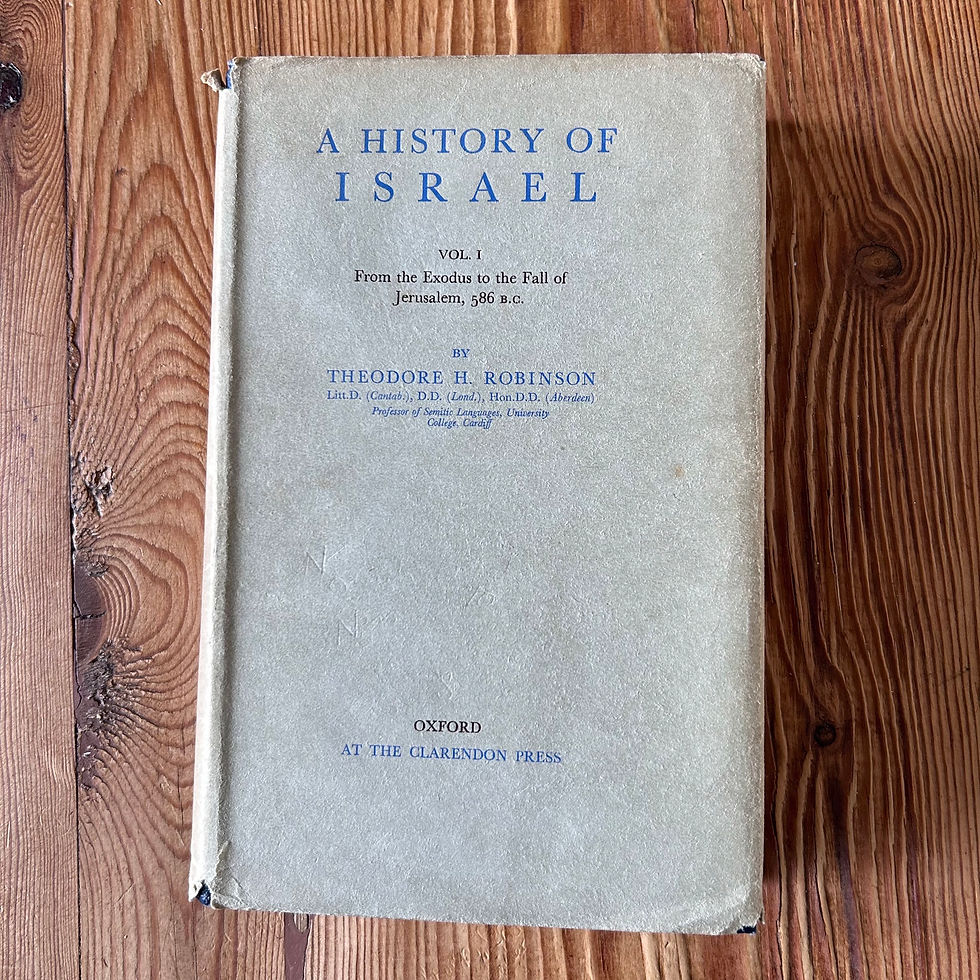 Thumbnail: A History of Israel Vol I by Theodore H Robinson c1948