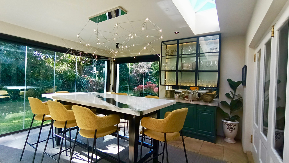 trendy bar area