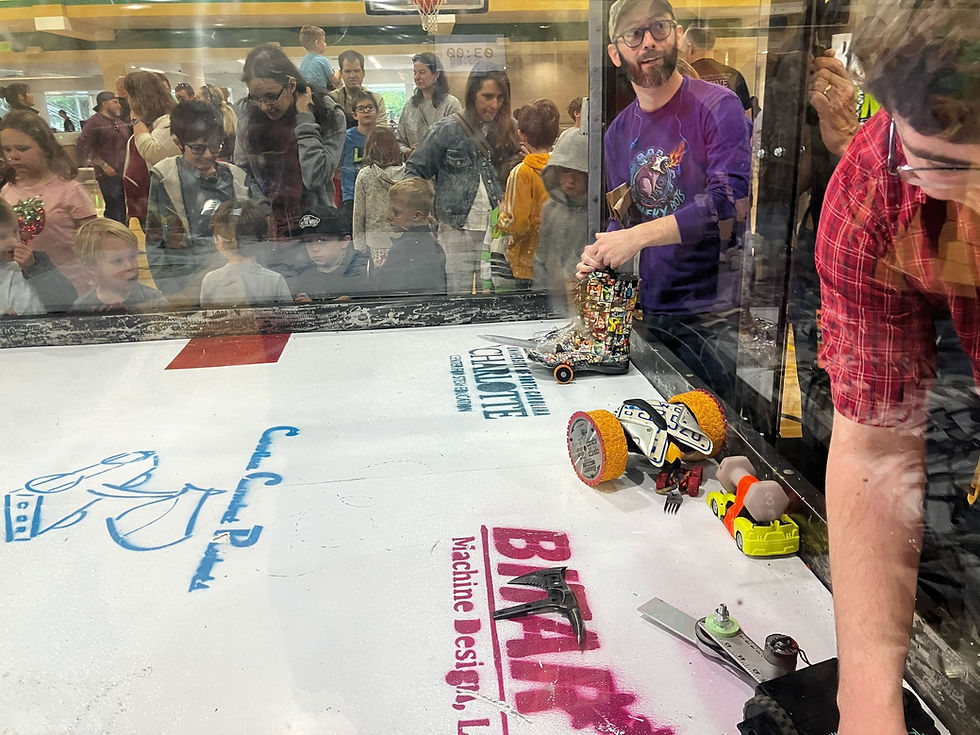 UNCC Students and their Battle Bots