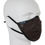 Miniatura: AT-MASK mascherina fashion in pelle marrone vista laterale, fashion leather mask brown side view