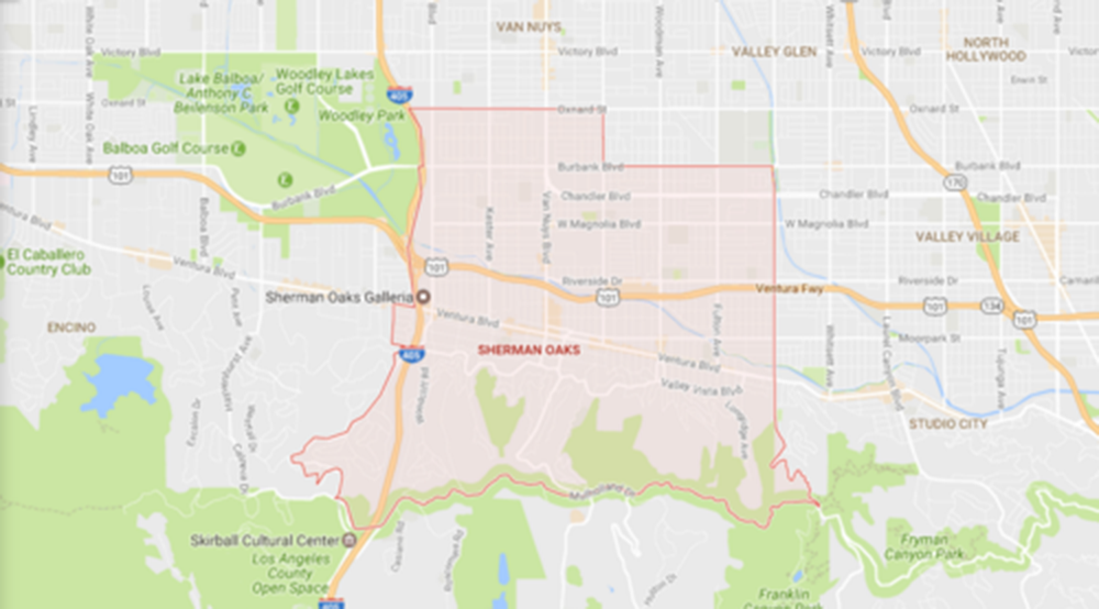 Sherman Oaks, Courtesy Google Maps
