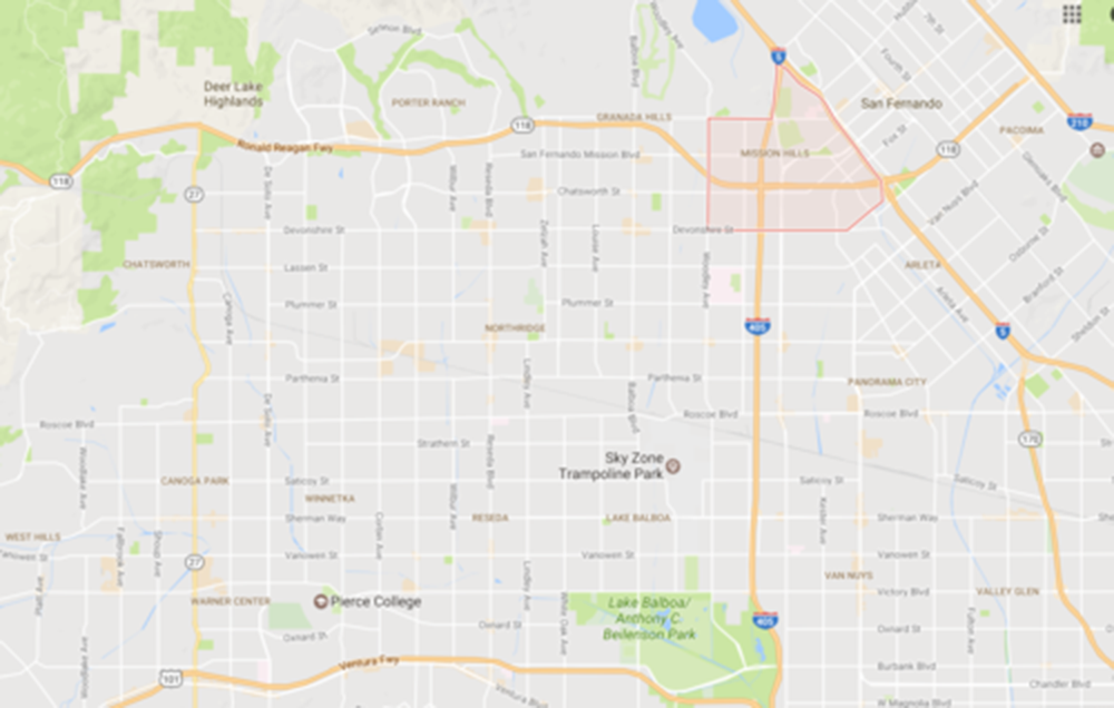 Mission Hills, Courtesy Google Maps