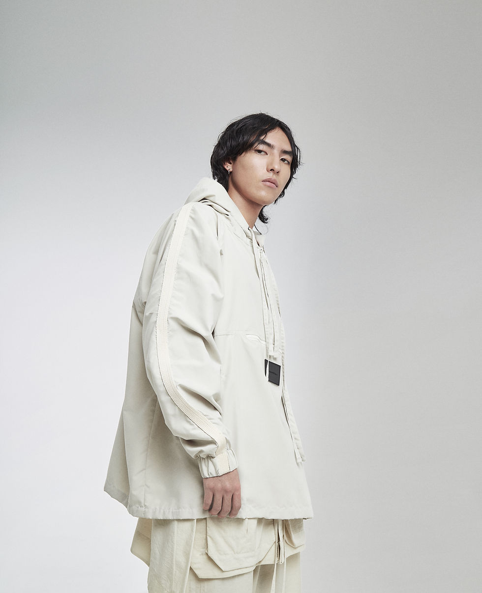 Miniatura: MAXI PARKA COLOR CREMA
