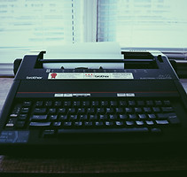 Black Modern Typewriter