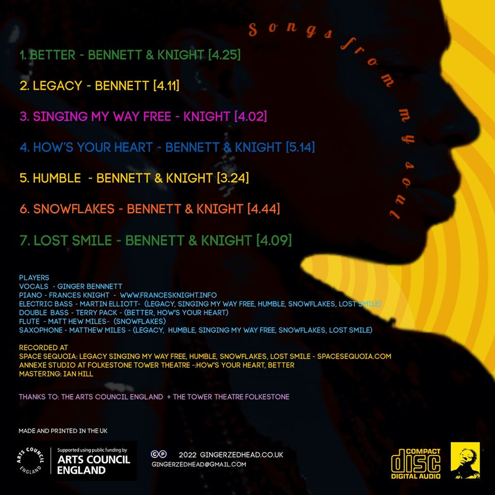 SFMS Limited Edition BandCamp Back Cover Track Info