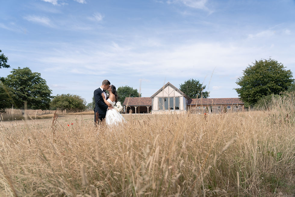 wedding at flower field barn wick