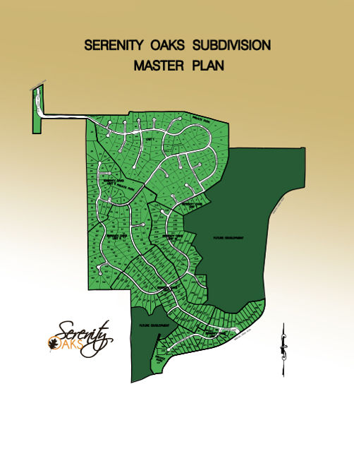 Plat Map for Serenity Oaks Land For Sale On The Guadalupe River