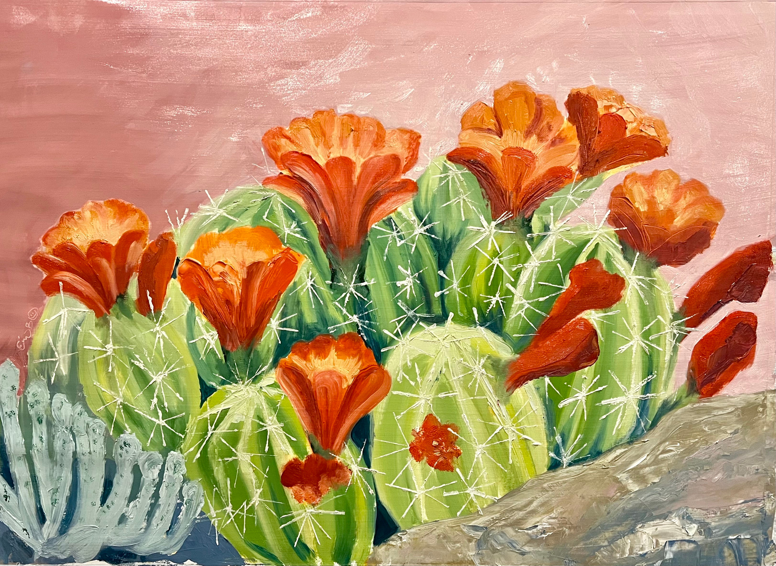 Colorado Cactus original oil painting