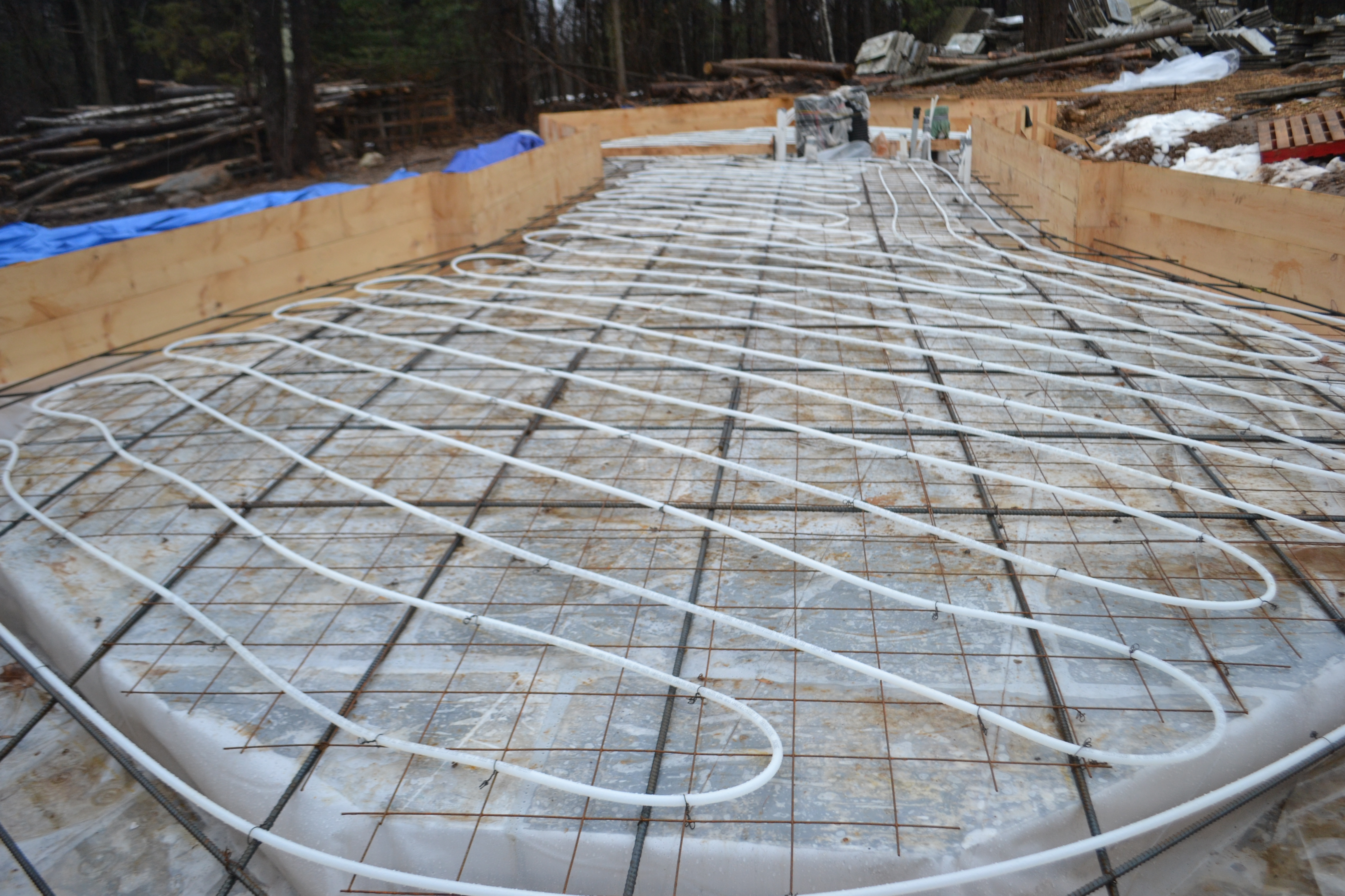 Solar thermal into slab