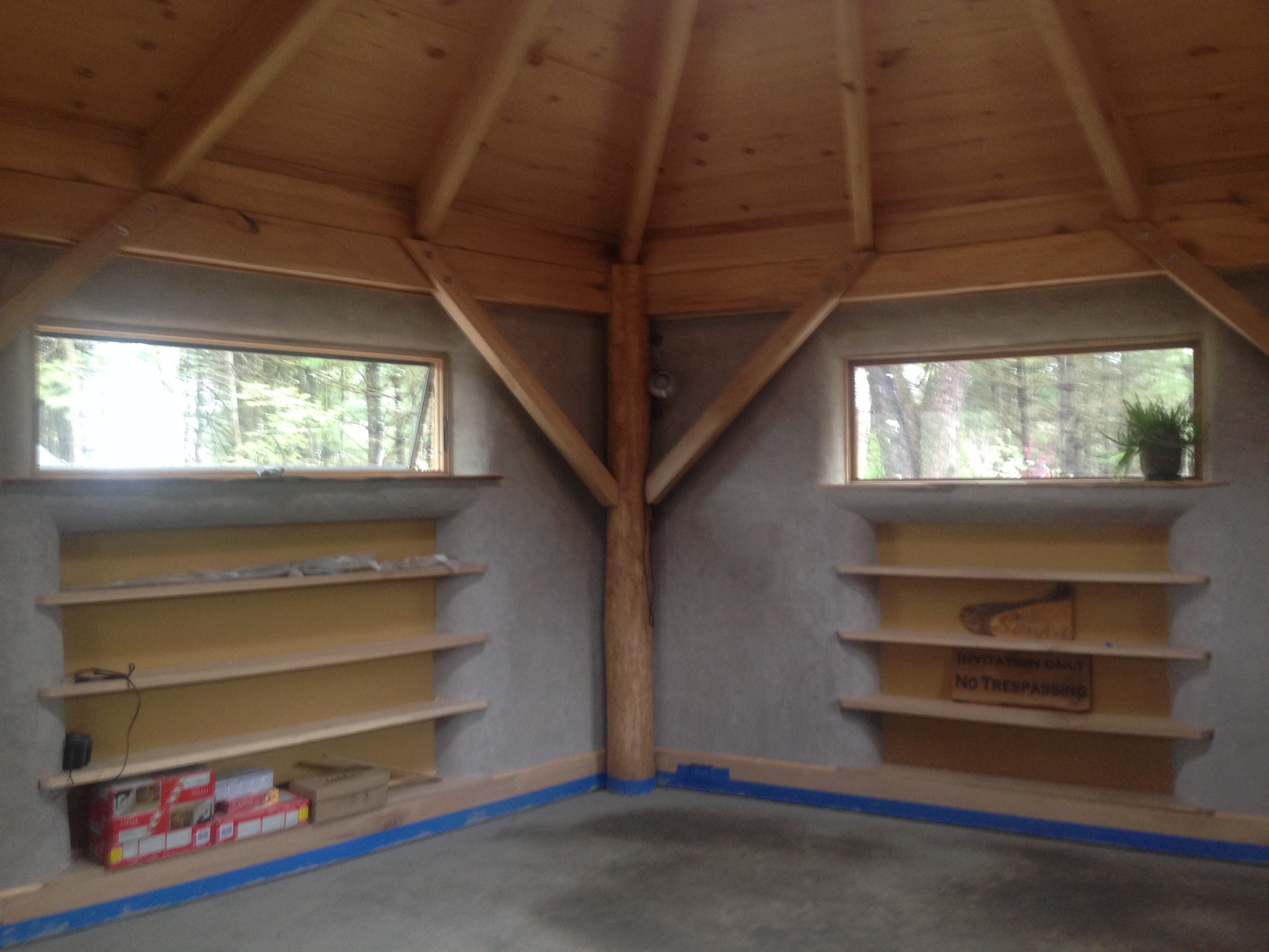 Built in shelving