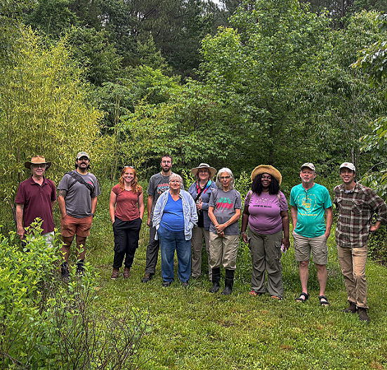 Hangin’ out in Living Edge Forest Garden
