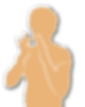 A light orange silhouette of a woman with an afro signing "Networking."