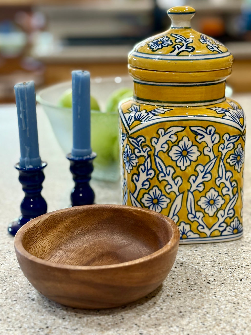Cobalt & Clay Kitchen Accent Set