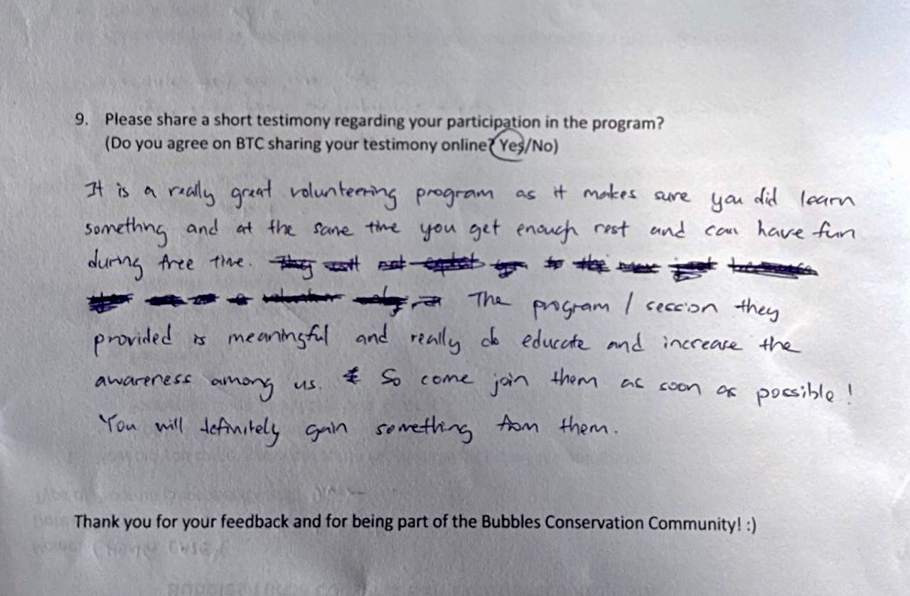 Participant Review on Experiential Program