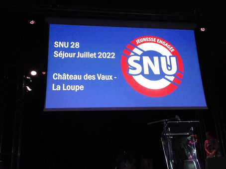 Le 13 Juillet 2022, Remise des diplômes des SNU