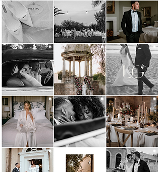 a screenshot of wedding photographer Louise Golding's Instagram