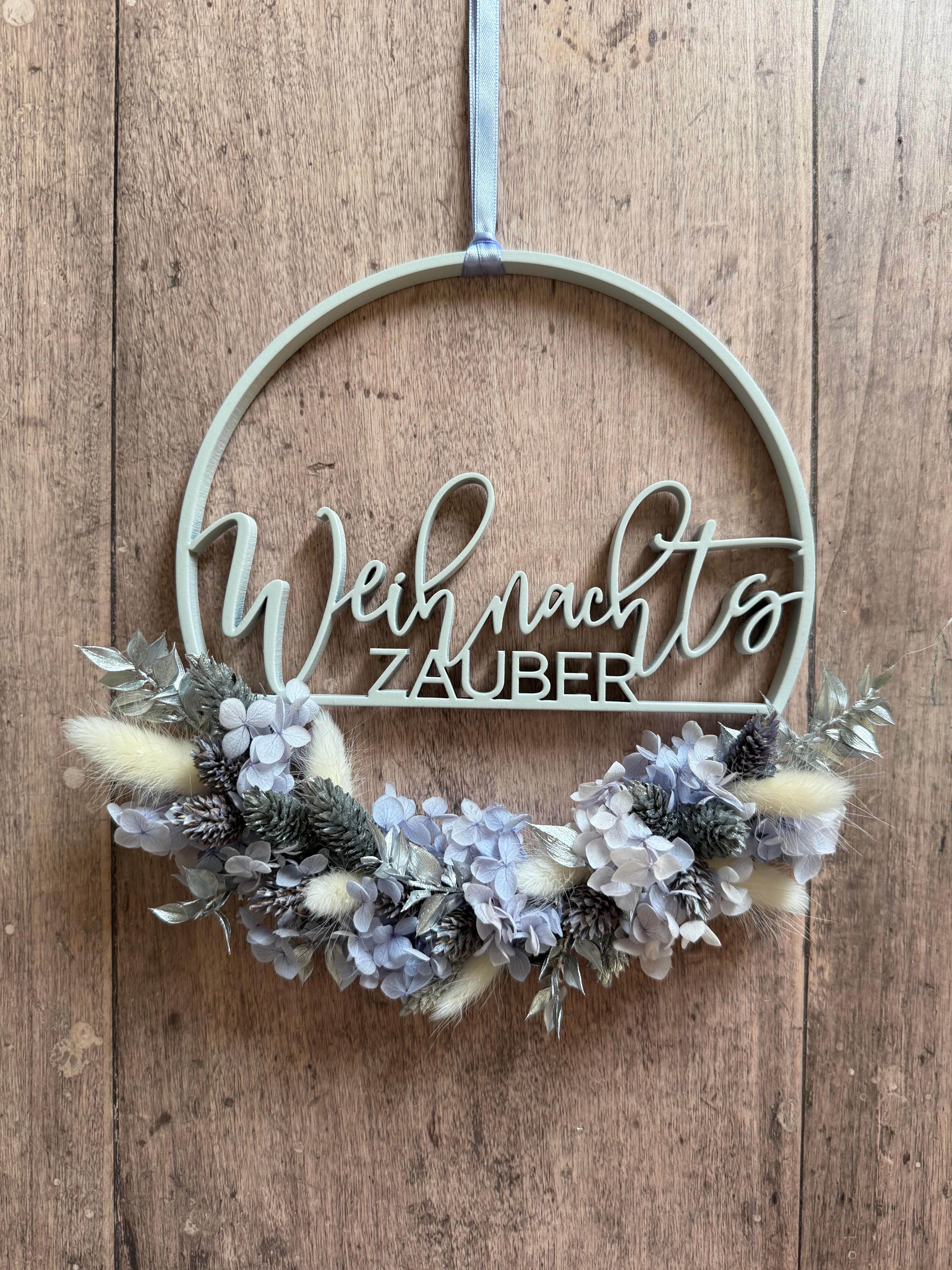 Trockenblumenkranz „Weihnachtszauber“