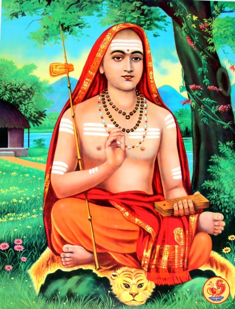 Figure 2: Jagadguru Sri Adi Shankaracharya (CE 788 – 820, ref.).