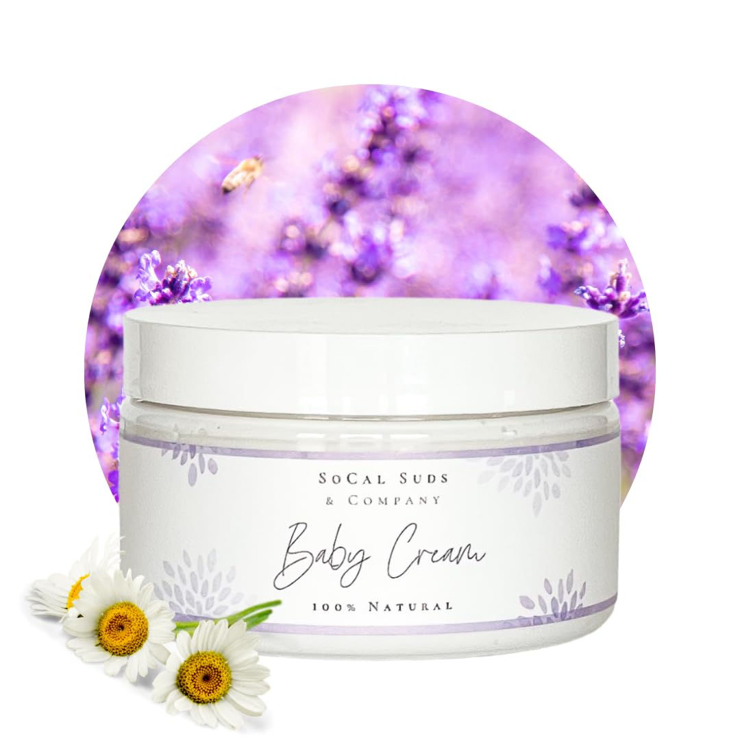SoCal Suds & Company - Natural & Organic Baby Cream - Gentle Moisturizing for Se