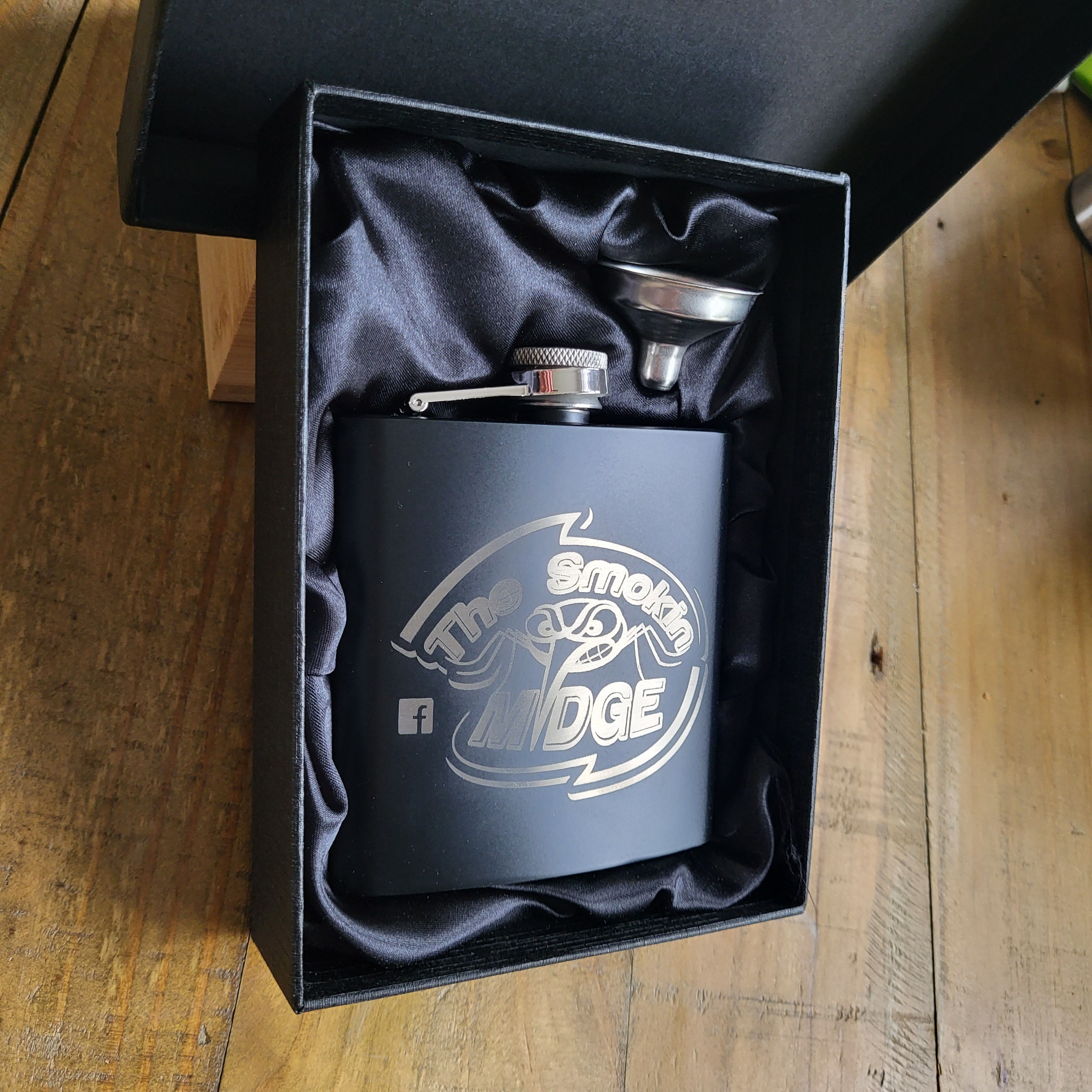 Smokin Midge Hip Flask