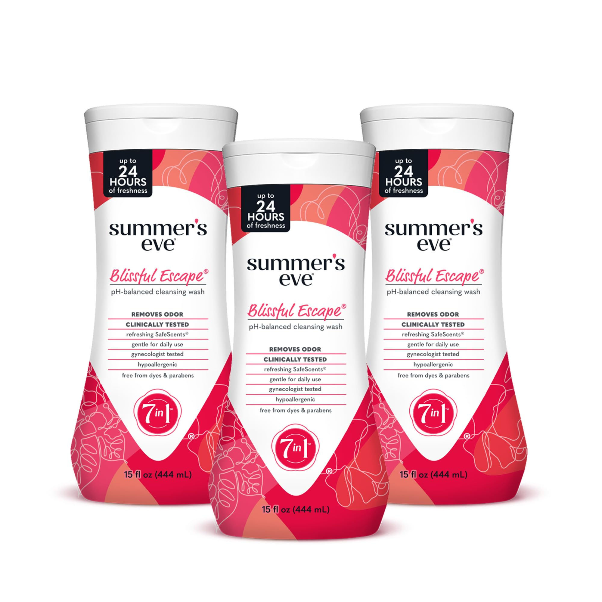 Summer's Eve Blissful Escape Feminine Body Wash 15oz - 3 Pack