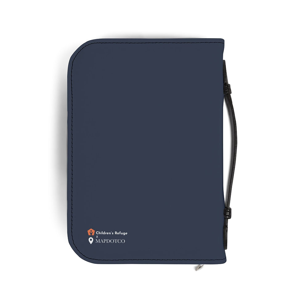 Thumbnail: Take Refuge Psalm 36 Bible Cover | Lion & Lamb Zippered Case with Handle
