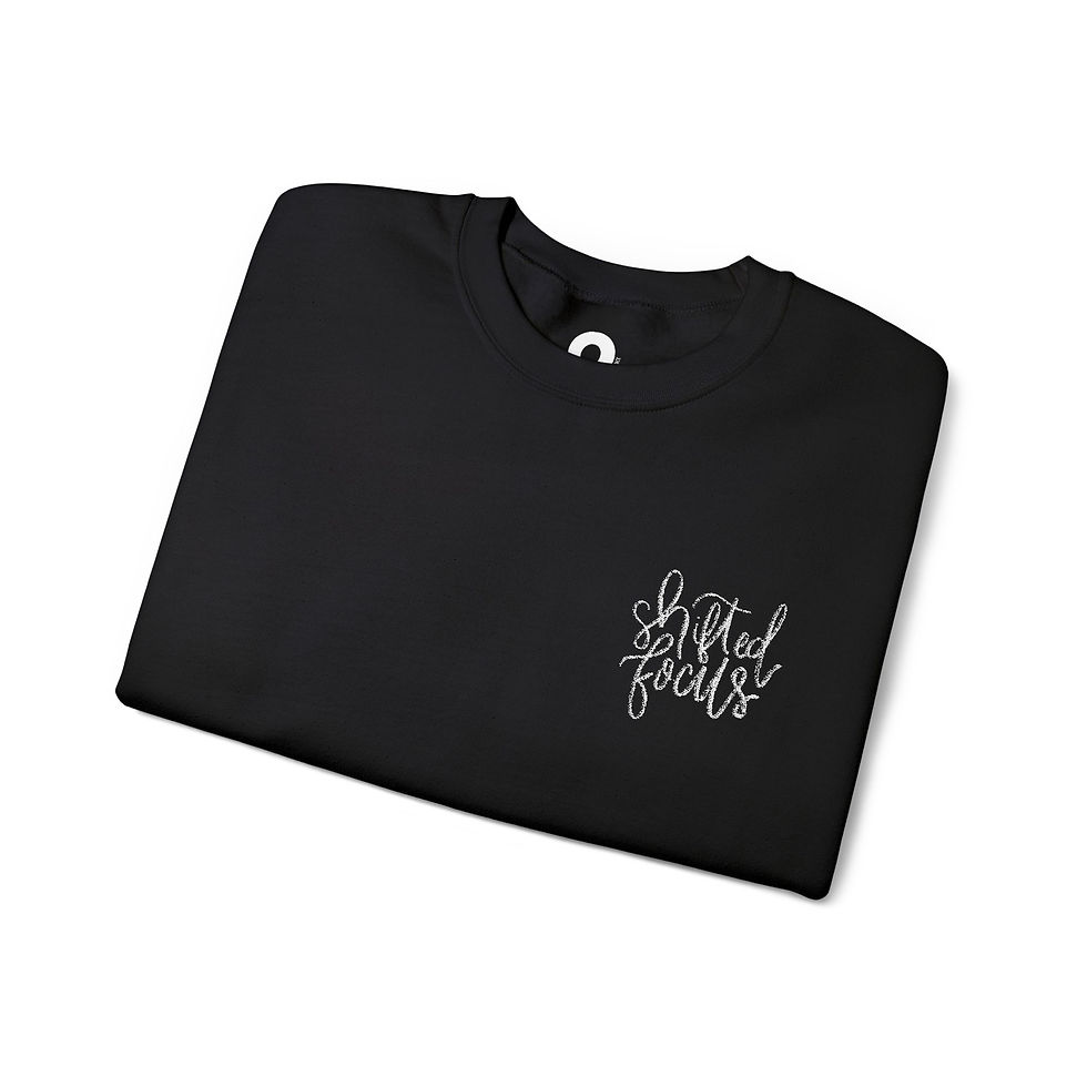 Thumbnail: Shifted Focus One Sided Script - Unisex Heavy Blend™ Crewneck Sweatshirt