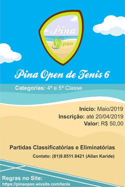 Cartaz - Pina Open 6