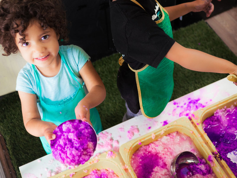 Gloriously messy sensory art